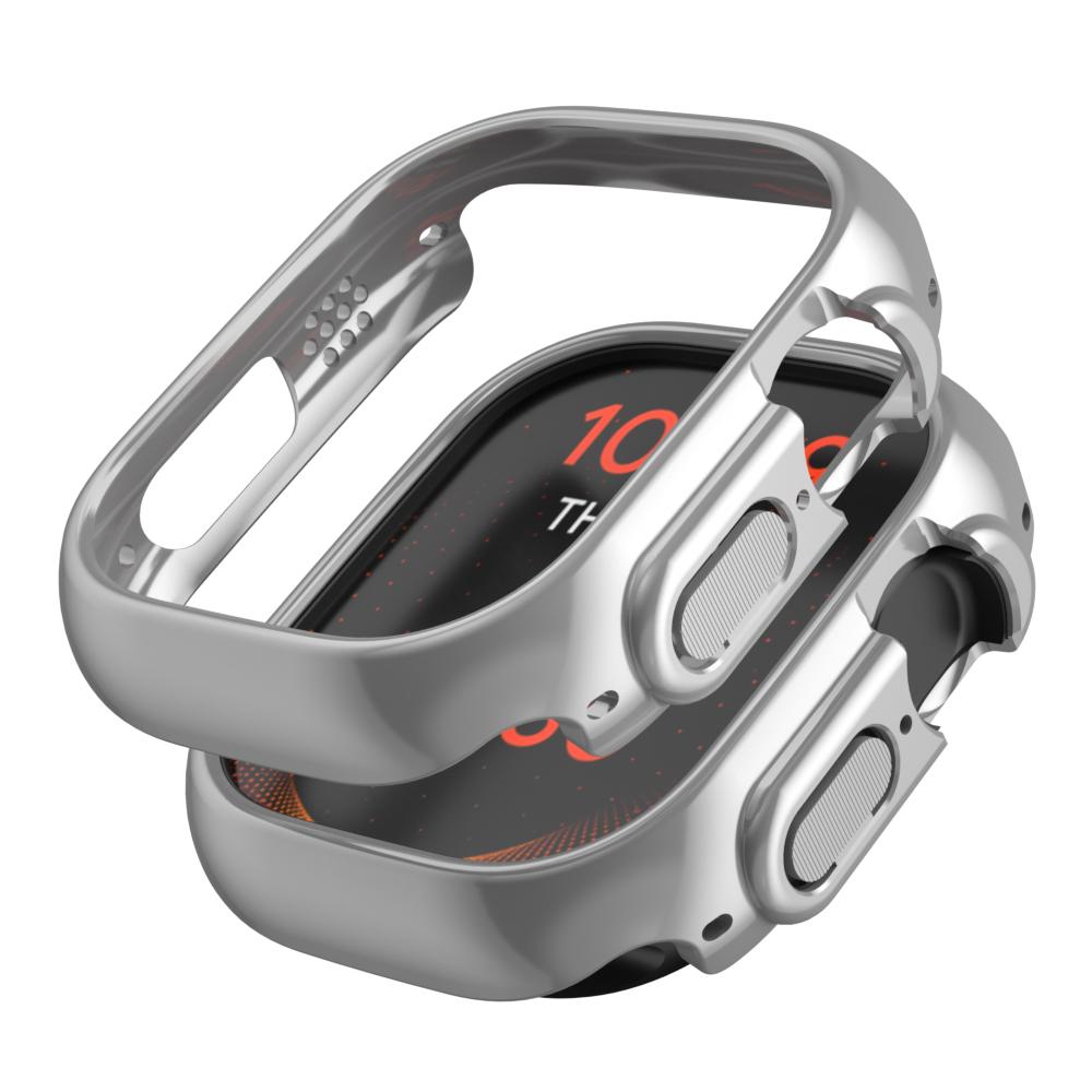 For Apple Watch 45mm 41mm 38mm 42mm 40mm 44mm Plated Skeleton Cover Hard PC Bumper Case Frame for iWatch SE 8 7 6 5 4 3 2 1 Case