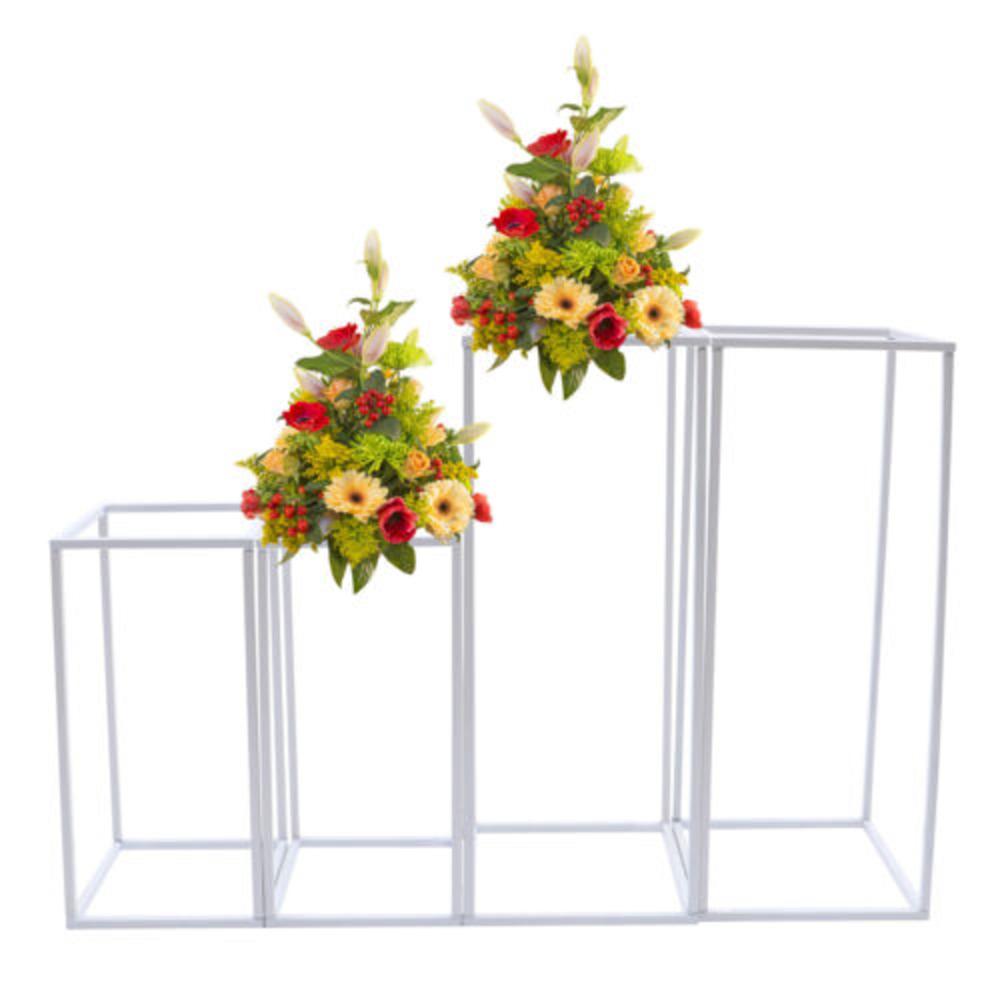 Bymaocar 4Pcs Floor Column Flower Stand Reusable Vase Metal Venue Decor For Wedding Party Dinner Centerpiece Supply Wide Apply