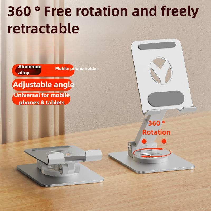 

360° Rotating Mobile Phone Stand Desktop Lifting and Retractable Game Live Broadcast Suitable for Tablet Computer Stand темно-зелений колір