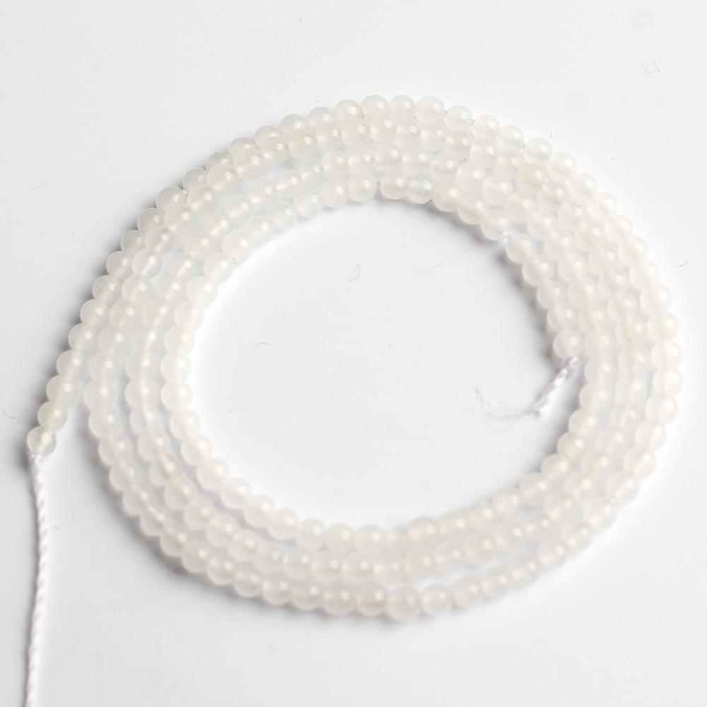 Natural Stone Beads Agates Jades Howlite Crystal Round Pony Tiny Beads for Jewelry Making Beadwork DIY Bracelet 2mm 3mm 15''