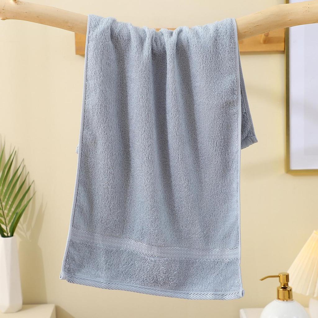 Ręcznik z włókna bambusowego: Chłonny, Trwały, Miękki—Lepszy niż Bawełna. Zawiera darmowy ręcznik do twarzy z węgla bambusowego.