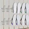 6Pcs Silver Tone Shoe Drying Rack Stainless Steel Balcony Shoe Rack  for Outdoor Drying and Storage