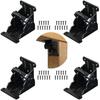 8pcs Folding Brackets 0-90 Degrees Folding Table Legs Brackets Heavy Duty Lock Extension Support Bracket Self-Lock Hinges