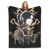 Caitvi Arcane Blankets Action Adventure Wool Awesome Warm Throw Blankets for Chair Covering Sofa Decoration