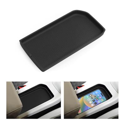 For MG3 MG 3 Thailand Version 2023-2025 Car Center Console Storage Pad Tray Silicone Organizer Accessories Tidying Black