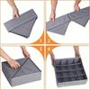 24 Compartment Fabric Drawer Organizer Foldable Zipper Closet Storage Box Socks Underwear Tie Storage Dividers Space Saving Organizer