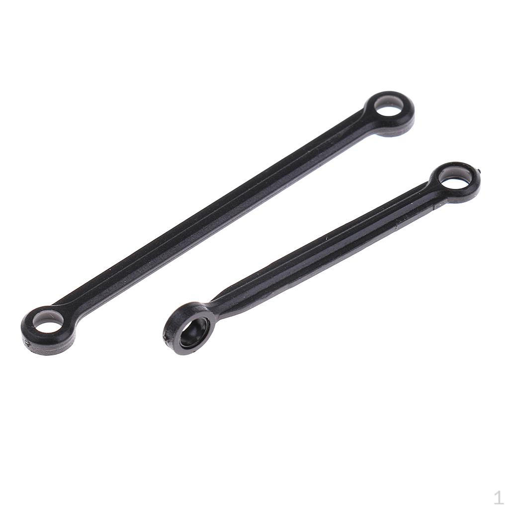 2x Black K989-41 Connecting Steering Tie Rods for RC Truck