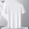 FAPAI Men's Summer Short Sleeve Elastic Breathable Shirt