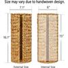 Wicker-Style Plastic Toilet Paper Holder Basket Bathroom Storage Modern Minimalist Design