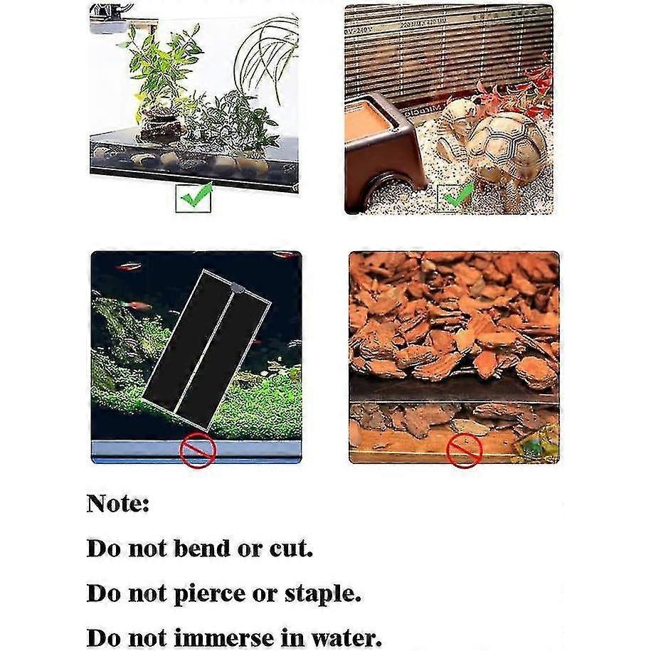20w Reptile Heating Mat 42*28cm 220v -- Reptile Heat Pad With Temperature Adjustment, Terrarium Heat Mats - PR