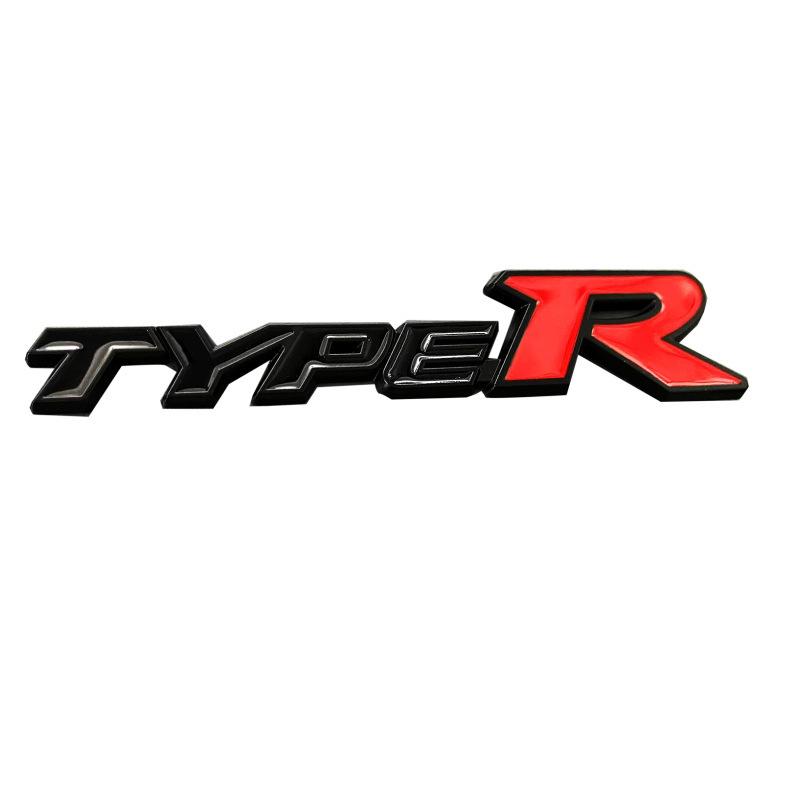 

Suitable for modified metal car stickers TYPER car logo Civic Fit Lingpai Sprite XRV Binzhi types #6 чёрный