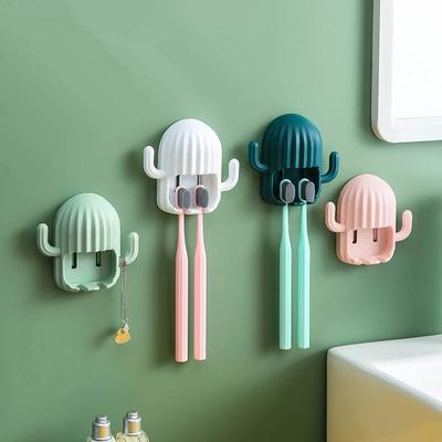 1pcs Toothbrush Holder Wall Mounted Toothbrush Holders Space Saving Toothbrush Stand Bathroom Accessories Tooth Paste Holder
