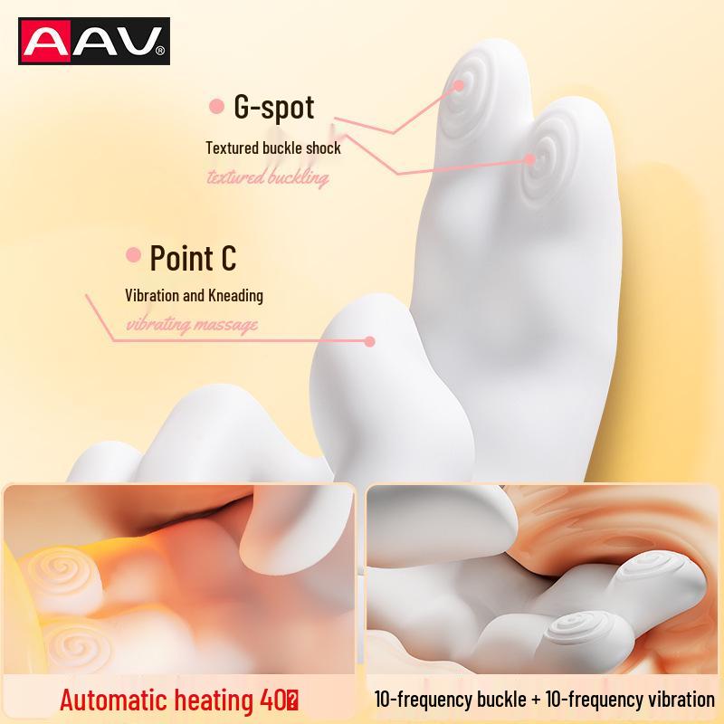 Cross Gold Right-Handed G-spot Vibrator with Heating and Double Finger Buckle