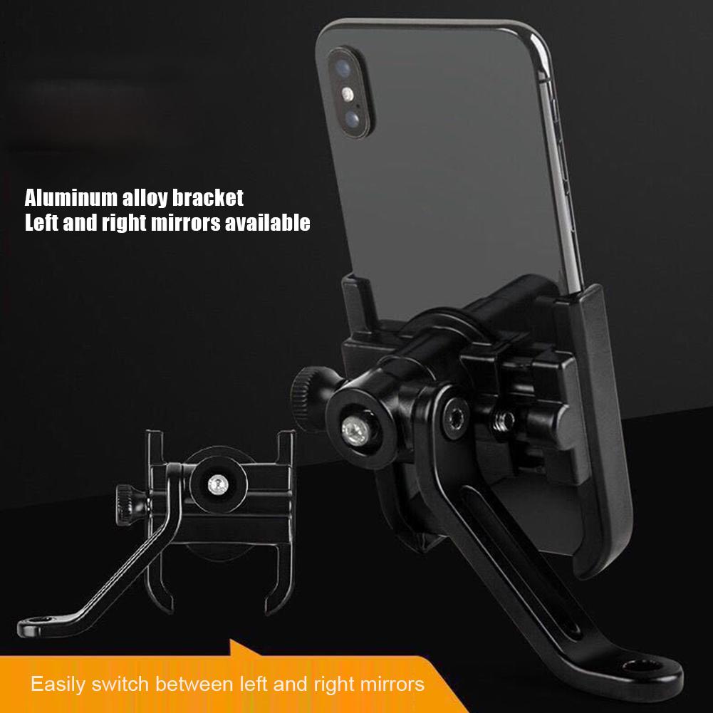 Hliníková slitina Držák na kolo na mobil Držák na motorku Držák na zpětné zrcátko Držák na GPS Stojan na kolo pro