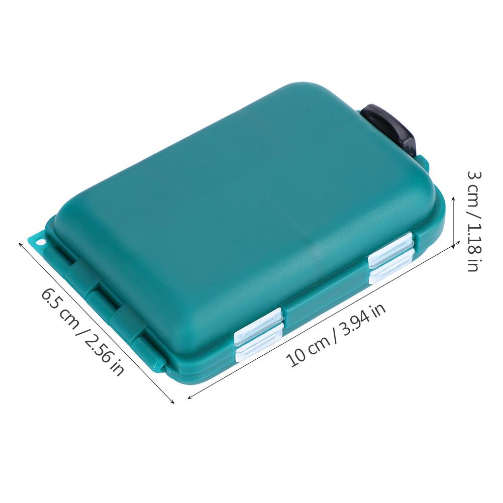 Lure Box, 10 Slots Double Layer Fishing Baits Box Lures Holder Hooks Storage Case Tackle Boxes Accessory