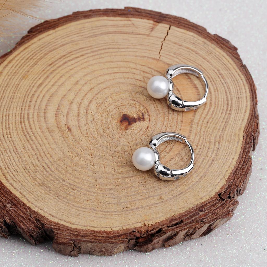 VENTFILLE Stříbrná zlatá barva Perlové náušnice pro ženy Dívka Dárek Svatební Párty Spona Šperky Dropshipping Velkoobchod