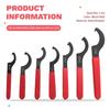 AD23-7PCS Adjustable Wrench Sets Professional Universal Rubber Handle Wrench Spanner Tool