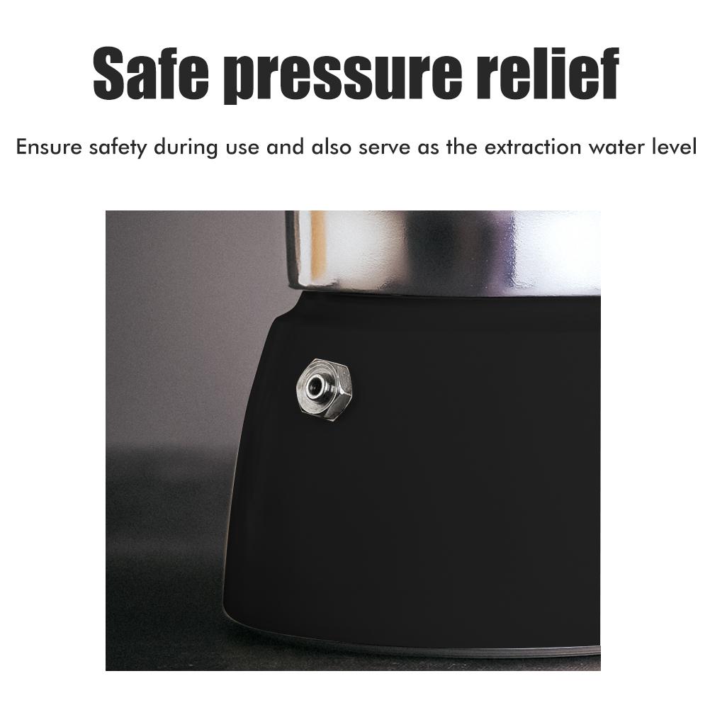 150ML 300ML Portable Aluminum Italian Style Espresso Maker Moka Pot Coffee Maker Household Mocha Cold Extract Pot for