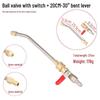 Brass 1/4 High-Pressure Car Wash Water Gun Ball Valve with Quick Plug Connection
