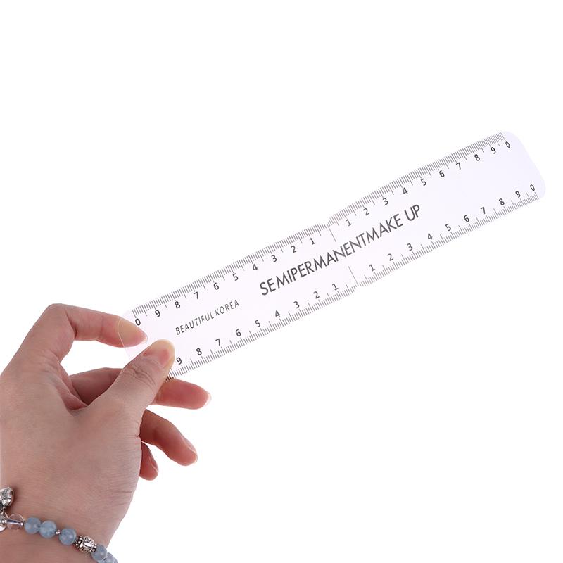 1/5Pcs Universal Reusable Semi Permanent Makeup Guide Ruler Measure Tools Eyebrow Stencil Template Grooming Brow Shaping Styling