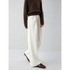 ELLE 2025 Winter French Drape Wide-Leg Trousers with Elastic Waist
