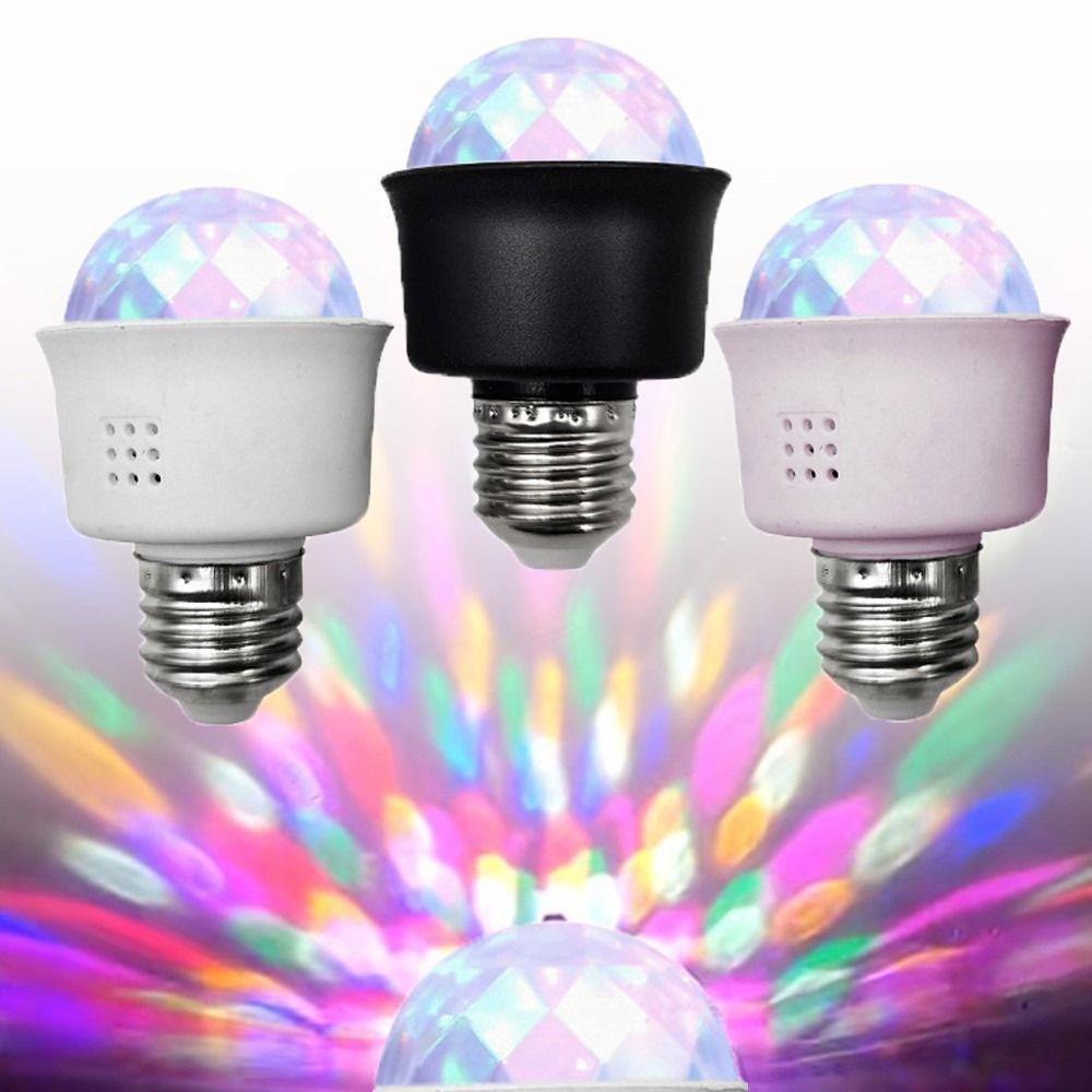 

Home Disco Romantic Magic Crystal Ball Lamp Stage Flash Light Party Bulb RGB LED