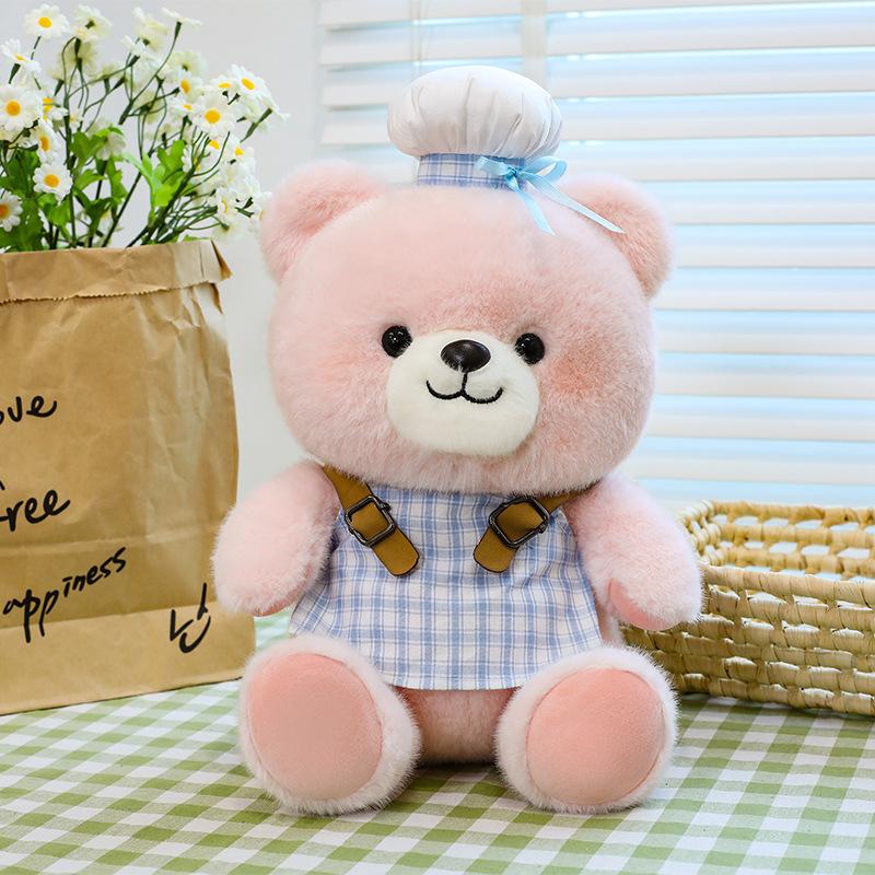 Cute retro couple bear doll creative plush toy teddy bear doll birthday gift