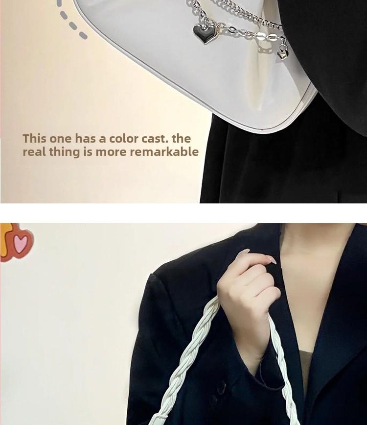 Cloud Pleated Chain Underarm Handbag - Chic Niche Design for Women, Versatile Shoulder & Messenger Style