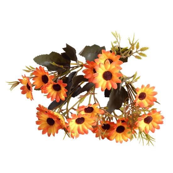 Künstliche Blumen 18 Sträuße Kunstseidenblumen-Sträuße Frühlings-Falsche Wildblumen mit Stiel für Vase Pflanzgefäß Blumengestecke Tischdekorationen