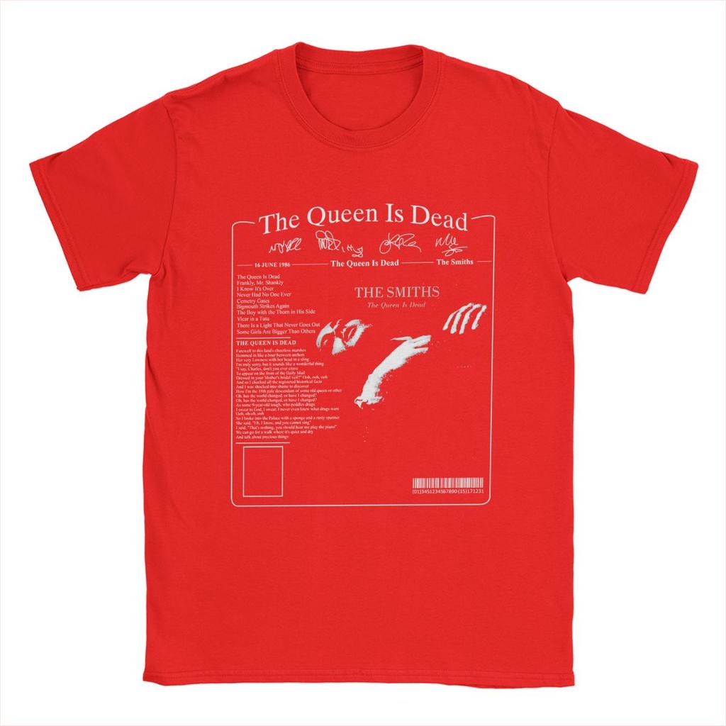 The Smiths The Queen Is Dead Men's T Shirts Vintage Tee Shirt Short Sleeve Crew Neck T-Shirt 100% Cotton Plus Size Clothes