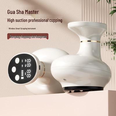 Intelligent Heating Guasha & Cupping Massage Device for Full-Body Lymphatic and Meridian Therapy