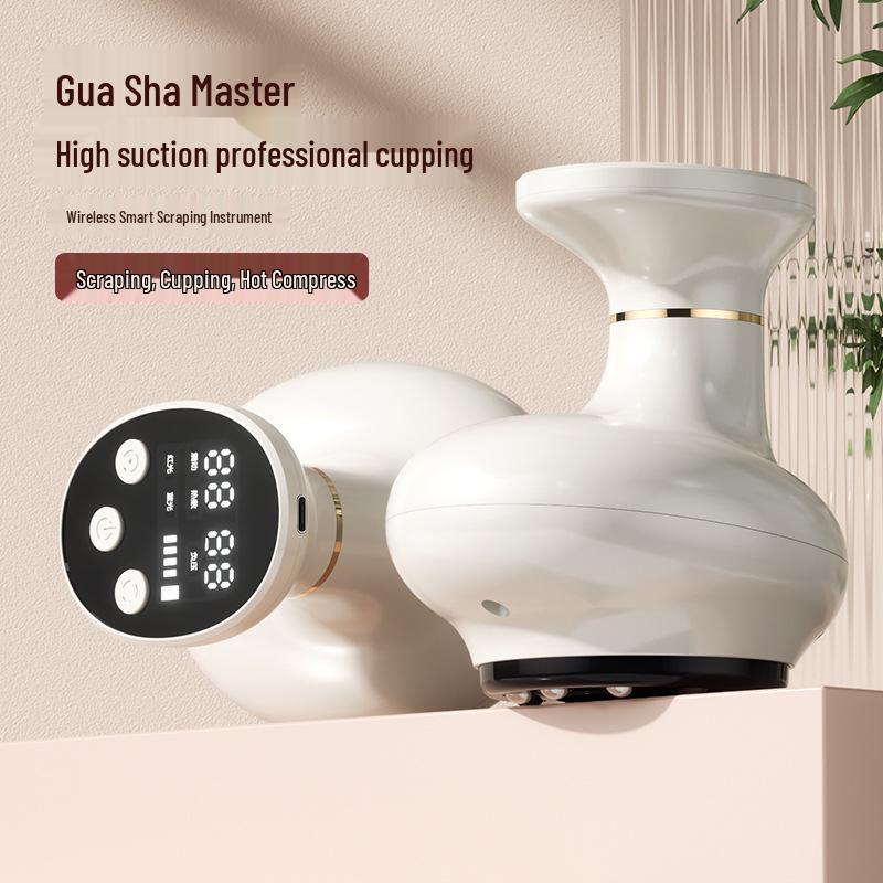 Intelligent Heating Guasha & Cupping Massage Device for Full-Body Lymphatic and Meridian Therapy