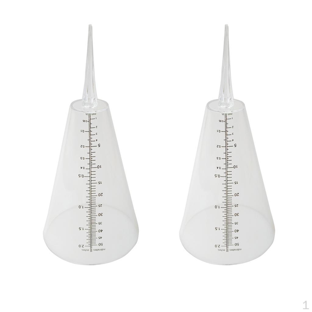 

2pcs 2inch Capacity Rain Cone Tube Garden Outdoor Home Plastic