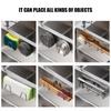 Kitchen Accessories Punch Free Sponges Holder Storage Hook Shelf Bathroom Stainless Steel Storage Holder Bathroom Accessories