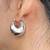 2025 Vintage Gold Big Ball Bag Earrings for Women Trendy Simple Earring  Prevent Allergy Party Accessories Birthday Gift