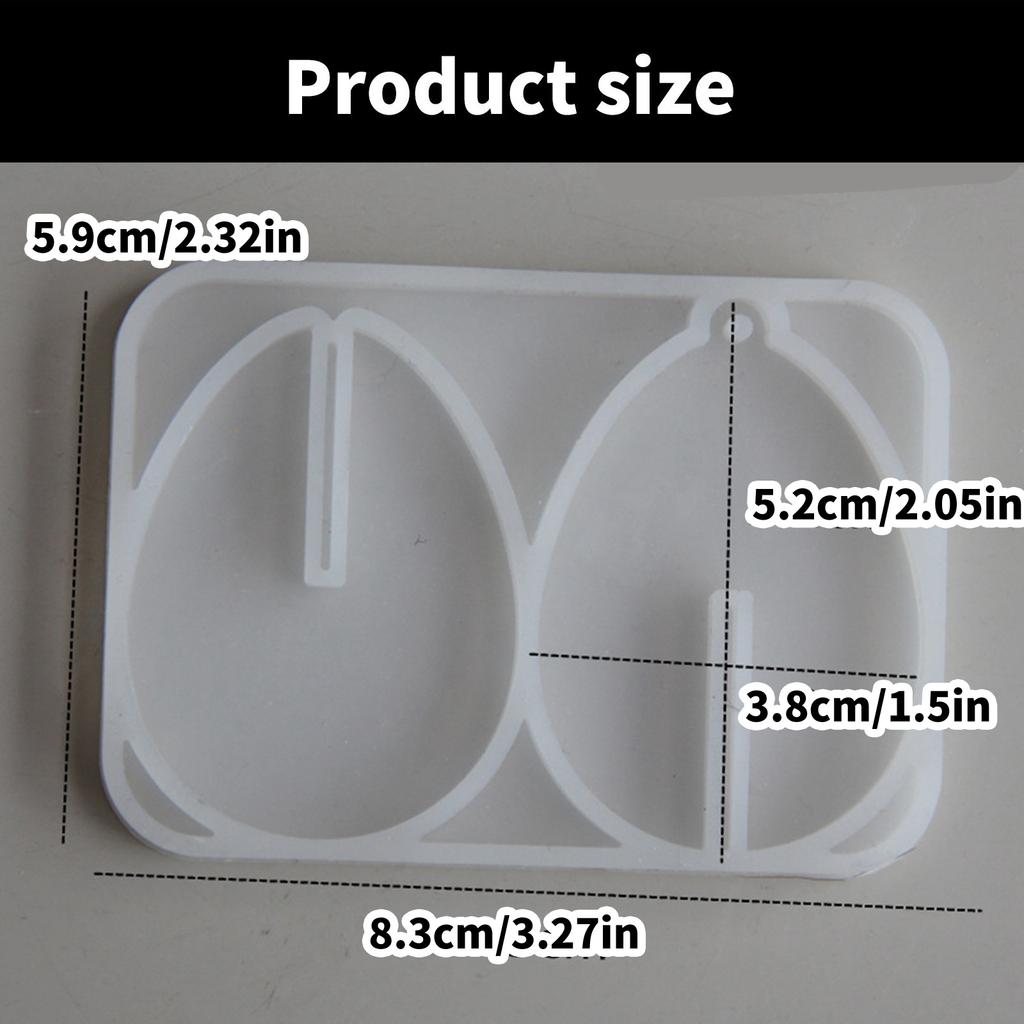 Portable Silicone Mold Jewelry Making Moulds Eggs Hanging Pendant Molds for Creating Cement and Plaster Hanging Art