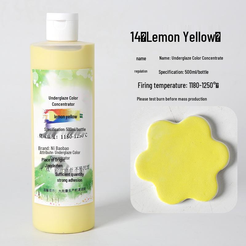 Ceramic Underglaze Concentrate 500ml – Medium Temp Pigment for Pottery Painting