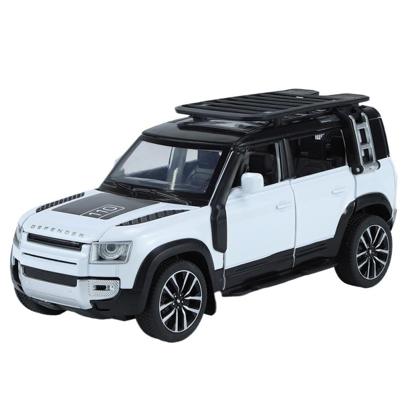 

1/32 Range Rover Defender SUV Alloy Car Model Diecast Metal Toy Simulation Off-road Vehicles Model Sound and Light Toys Car Gift