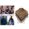 Trendy Adult Shemagh Scarf with Jacquard Pattern Tactically Arab Keffiyeh Scarf
