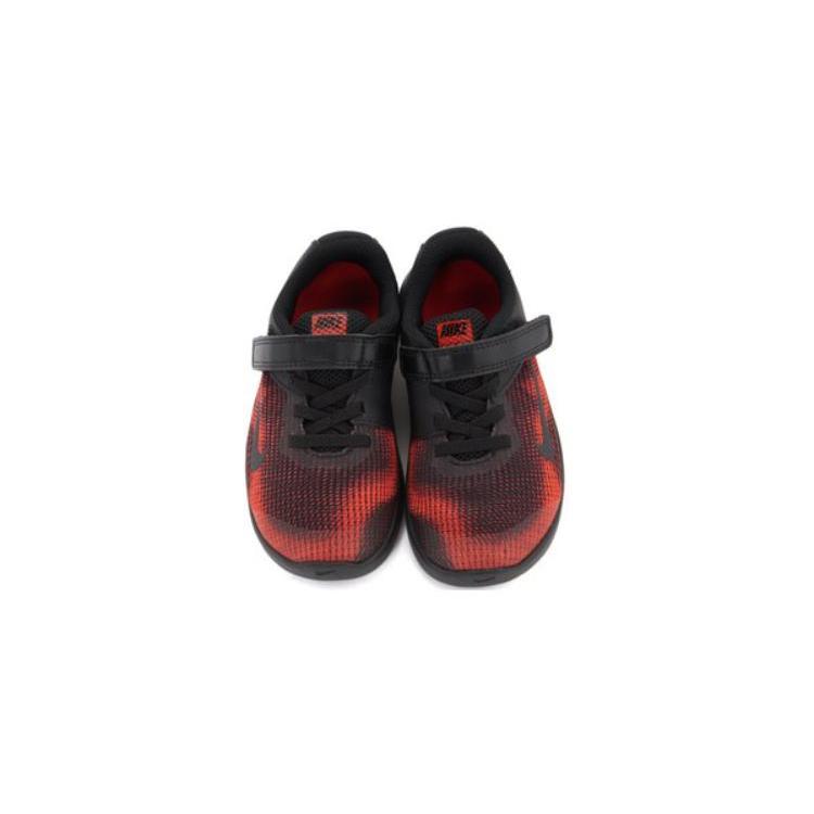 Nike Flex 2018 RN Slip Resistant Cushioning Low Top Running Shoes Black Red Infant And Toddler AH3442-004