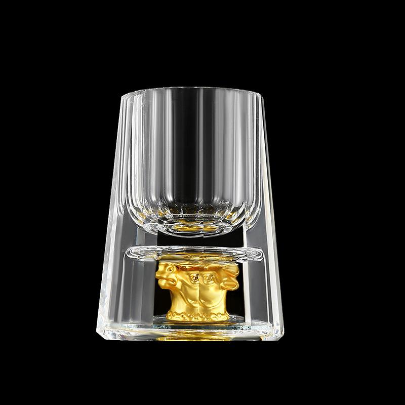 Zodiac Crystal Glass Spirit Glass Wine Dispenser 12 Small Wine Glasses Household Party One Cup Simple