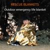 Portable Small Outdoor Camping Supplies First Aid Blanket Emergency Survival Blanket Insulation Blanket Sunscreen Blanket