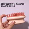 1PC silicone massage hair brush - detachable cleaning - unisex - manual massager