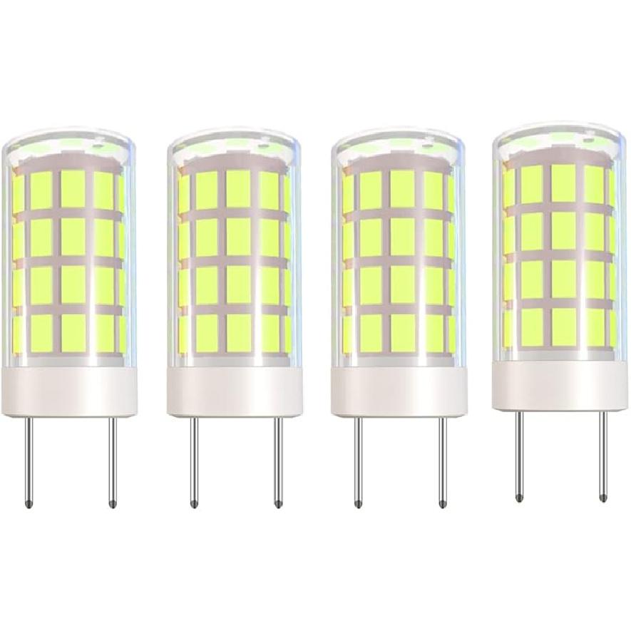 GY6.35 LED Bulb 12V AC/DC GY6.35 Bi-pin Base T4 JC Type 4W LED Bulb Dimmable 40W Halogen Bulbs Equivalent for for Desk Lamp,Chandelier Light