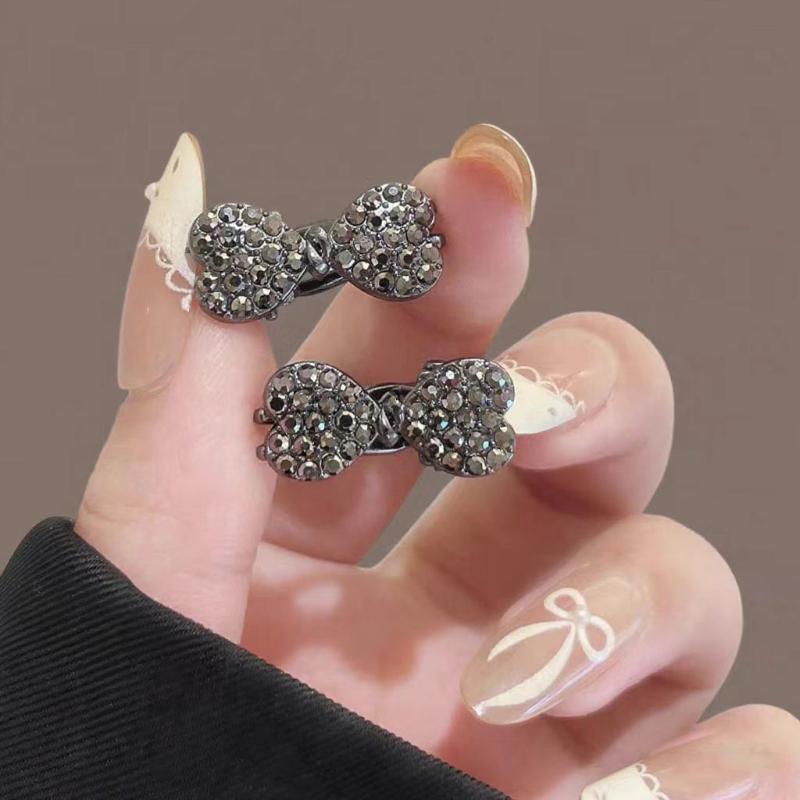 5Pcs Glitter Shiny Butterfly Knot Love Star Flower Small Hairpin For Women Side-Blowout Hair Accessory Hair Clip Styling