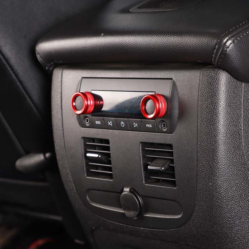 Aluminum Alloy  Central Control Knob Decorative Ring Cover For Chevy Silverado/Tahoe For Suburban/ Avalanche/GMC-YUKON 2007-2013