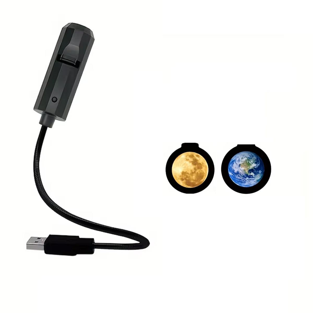 

Halloween USB Projector Light Skull NightLight Ghost LED Lamp 360Degree Rotating Switchable Pattern Design Dark & Night Ambiance