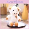 Portachiavi Peluche Mucca Piccola Carina Con Imbottitura in Cotone PP Per Bambini e Adulti