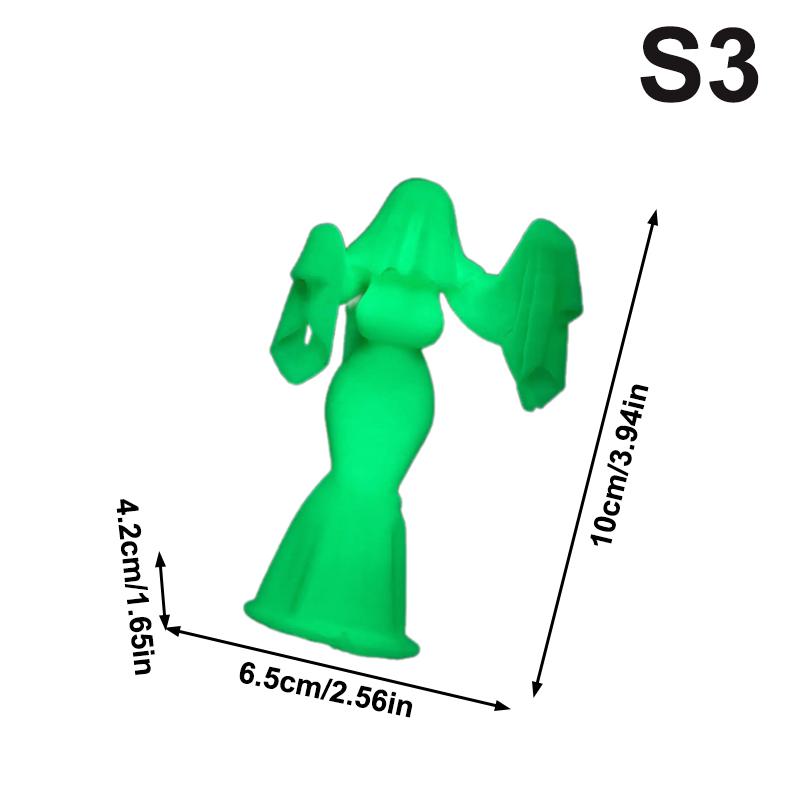 Gothic Bride Figurine 3D Printed Halloween Ghost Bride Statue 3D Printed Female Ghost Desktop Figurine Home Desktop Decoration