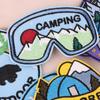 Hand Account DIY Camping Series Cloth Logo Badge Glasses Accessories Embroidery Patch Cloth Sticker